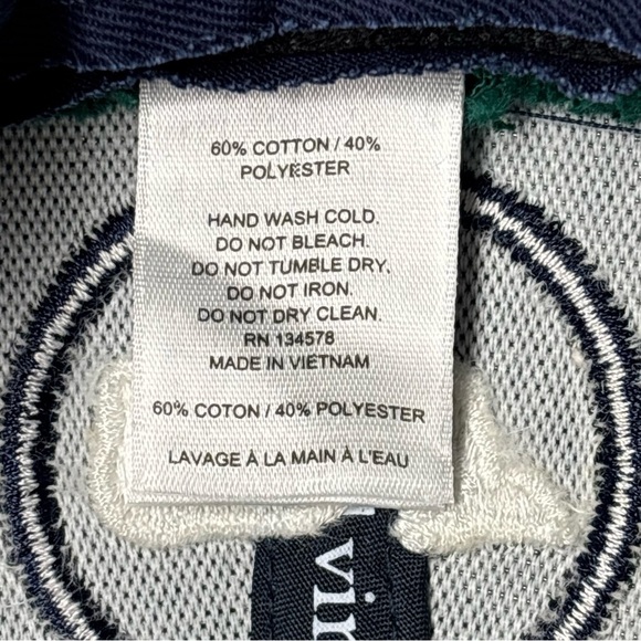 Vineyard Vines Cap Boys Trucker Hat Whale Cotton Casual Classic Corduroy Outdoor - Picture 6 of 6